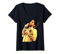 Femme Tournée « Diamonds and Pearls » de Prince Live 1992 T-Shirt avec Col en V