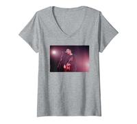 Femme Tournée en parachute de Coldplay Live avec Chris Martin en 2000 T-Shirt avec Col en V