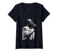 Femme Tournée européenne de Stevie Wonder Superstition en 1989 T-Shirt avec Col en V