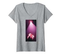 Femme Tournée Everything Louder de Meat Loaf Bat Out of Hell en 1993 T-Shirt avec Col en V