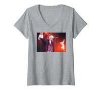 Femme Tournée Everything Louder de Meat Loaf Bat Out of Hell II T-Shirt avec Col en V