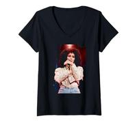 Femme Tournée Heart of Stone de Cher If I Could Turn Back Time 1990 T-Shirt avec Col en V