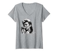 Femme Tournée Live Glass Spider de David Bowie en 1987 T-Shirt avec Col en V