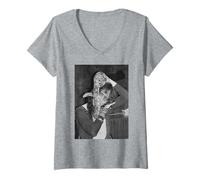 Femme Tournée « Love It To Death » de la chanteuse de rock Alice Cooper en 1971 T-Shirt avec Col en V