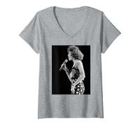 Femme Tournée « Moment of Truth Live » de Whitney Houston 1988 T-Shirt avec Col en V