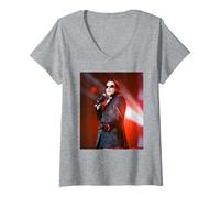 Femme Tournée Mondiale 1997 de Michael Hutchence Elegantly Wasted de l'INXS T-Shirt avec Col en V