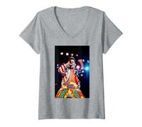 Femme Tournée Mondiale de Vanilla Ice to The Extreme 1991 T-Shirt avec Col en V