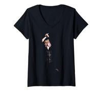 Femme Tournée Mondiale en Direct de Madonna Justify My Love Blonde Ambition en 1990 T-Shirt avec Col en V