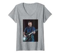 Femme Tournée mondiale « Ghost of Tom Joad en direct » de Bruce Springsteen 1996 T-Shirt avec Col en V