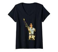 Femme Tournée Mondiale Live History de Michael Jackson à Prague 1996 T-Shirt avec Col en V