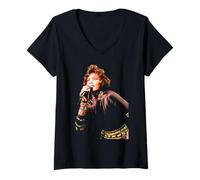 Femme Tournée Mondiale The Bodyguard de Whitney Houston en Direct en 1993 T-Shirt avec Col en V