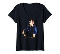 Femme Tournée mondiale The Boss 1996 de Bruce Springsteen : Le Fantôme de Tom Joad T-Shirt avec Col en V