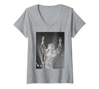 Femme Tournée solo d'Ultimate Sin d'Ozzy Osbourne avec Black Sabbath en 1986 T-Shirt avec Col en V