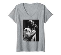 Femme Tournée Superstition de Stevie Wonder Europe 1989 T-Shirt avec Col en V