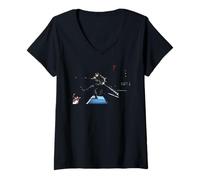 Femme Tournée télévisée du Chanteur Principal de U2, Bono Live Zoo, 1993 T-Shirt avec Col en V