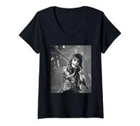 Femme Tournée The Nightmare Returns d'Alice Cooper Constrictor T-Shirt avec Col en V