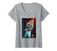 Femme Tournée The Who 1989 de Roger Daltrey, Tommy Rock Opera T-Shirt avec Col en V
