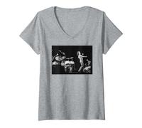 Femme Tournée The Who by Numbers de Roger Daltrey en 1975 T-Shirt avec Col en V