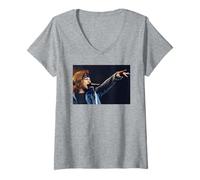 Femme Tournée These Days de Jon Bon Jovi à Cardiff (1995) T-Shirt avec Col en V