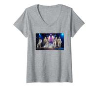Femme Tournée Turnaround de Westlife Live in Concert 2004 T-Shirt avec Col en V