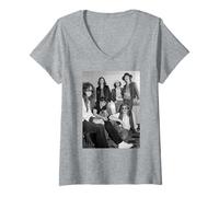 Femme Tournée Whitesnake Ready an' Willing 1980 avec Virginia Turbett T-Shirt avec Col en V