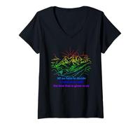 Femme Tout ce que nous avons à décider est ce qu'il faut faire avec la citation de temps T-Shirt avec Col en V