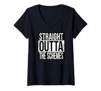 Femme Tout droit sorti des schémas T-Shirt avec Col en V