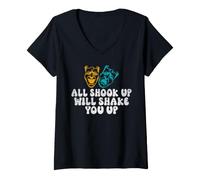 Femme Tout secoué Vous secouera théâtre T-Shirt avec Col en V