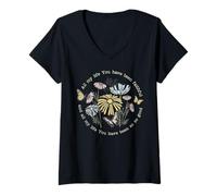 Femme Toute ma Vie, tu as été fidèle et Toute ma Vie T-Shirt avec Col en V