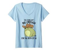 Femme Town Not Big Enough Both Us T-Shirt avec Col en V