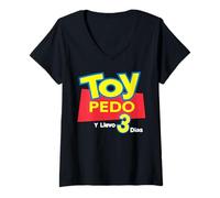 Femme Toy Pedo Y Llevo Tres Dias Funny Mexican Drinking T-Shirt avec Col en V