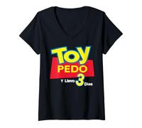 Femme Toy Pedo Y Llevo Tres Dias Funny Spanish Drinking Sarcastic T-Shirt avec Col en V