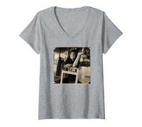 Femme Tracy Bonham Alt Rock Violoniste par Michael Grecco T-Shirt avec Col en V
