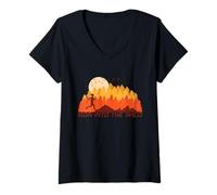 Femme Trail Run Into The Wild T-Shirt avec Col en V