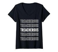 Femme Traître T-Shirt avec Col en V