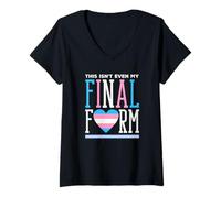 Femme Trans Pride This is Not Even My Final Form T-Shirt avec Col en V