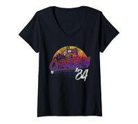Femme Transformers Cybertron Skyline T-Shirt avec Col en V