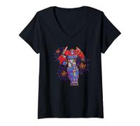 Femme Transformers Evergreen Halloween Big Optimus Prime Poster T-Shirt avec Col en V