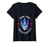 Femme Transformers Optimus Prime More Than Meets The Eye T-Shirt avec Col en V