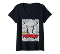 Femme Transformers Trouble T-Shirt avec Col en V