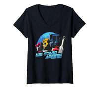 Femme Transformers We Stand As One T-Shirt avec Col en V