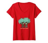 Femme Tree Pun Wood, tu seras à Moi T-Shirt avec Col en V