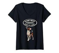 Femme Treeing Walker Coonhound Les meilleurs amis des amoureux des animaux T-Shirt avec Col en V