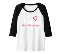 Femme Treize #Officialteenager 13e Anniversaire Fille 13 Ans Manche Raglan
