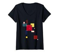 Femme Treize Rectangles de Wassily Kandinsky (1930) T-Shirt avec Col en V
