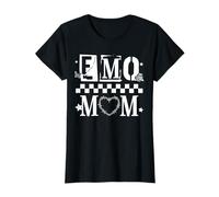 Femme Trendy Apparel Mother's Day Emo Mom Alternative Stencil Font T-Shirt