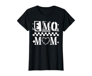 Femme Trendy Apparel Mother's Day Emo Mom Alternative Stencil Font T-Shirt