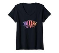 Femme Trendy Apparel Unleash The Beat Bright World Tour Gradient T-Shirt avec Col en V