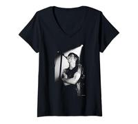 Femme Trent Reznor Nine inch Nails NIN Live d'Andy Willsher T-Shirt avec Col en V
