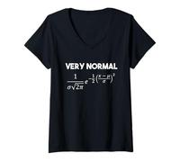 Femme Très normal : mathématiques, statistiques, science des données, humour IA T-Shirt avec Col en V